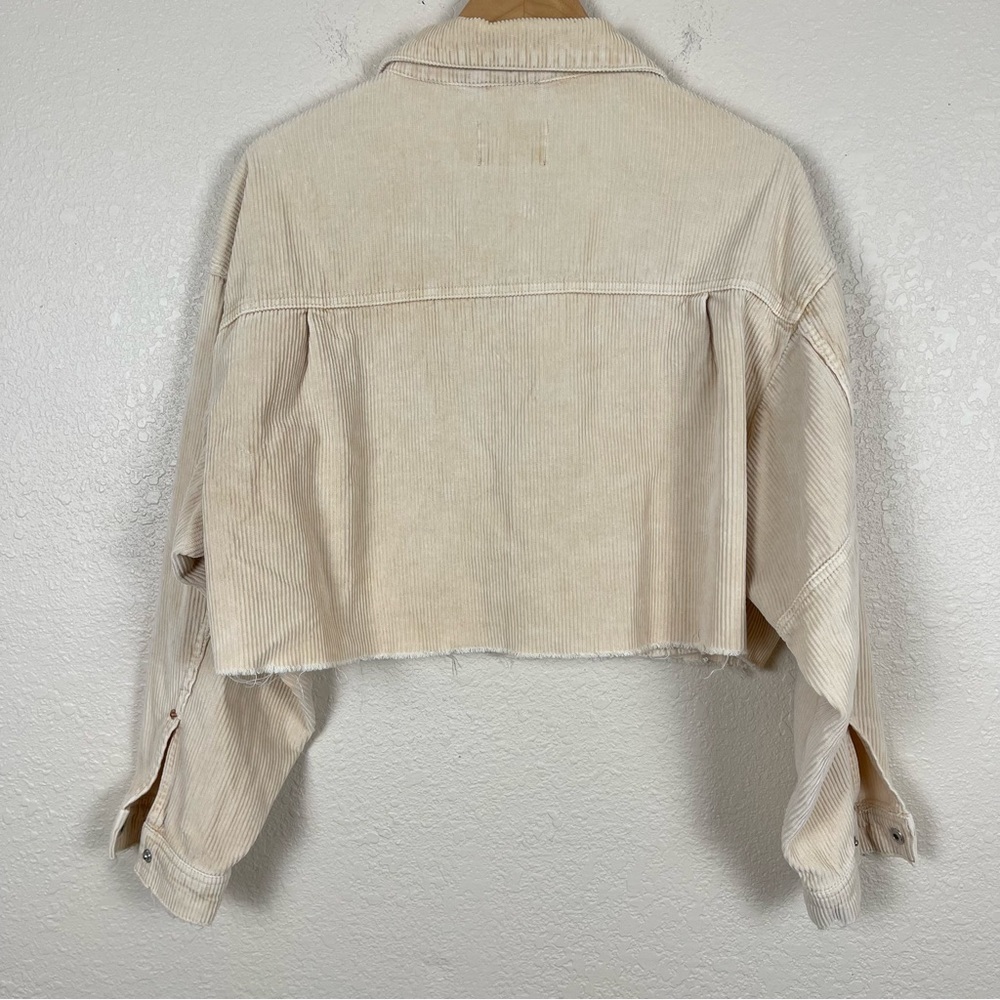 BDG Brooklyn Corduroy Cropped (Neutral) Jacket Size Medium Women - Picture 6 of 9